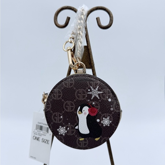 Giani Bernini Saffiano Leather Penguin Coin Purse NWT - Picture 3 of 8